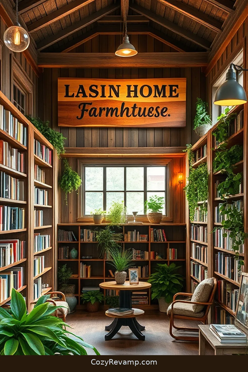 25 Stunning Modern Farmhouse Library Ideas Using Recycled Wood Materials 17 Reclaimed Wood Signage for Personal Touch for 25 Stunning Modern Farmhouse Library Ideas Using Recycled Wood Materials
