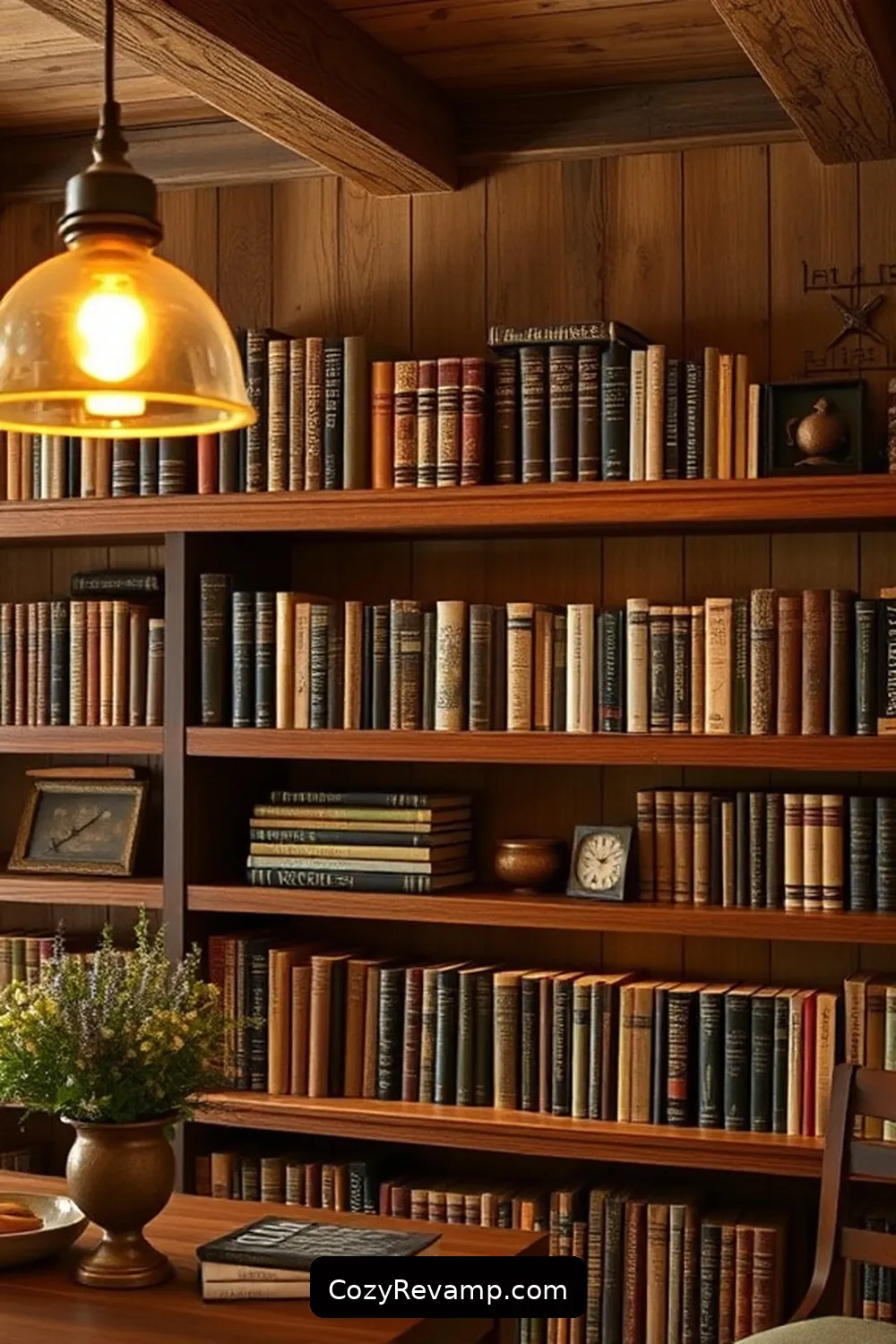 25 Stunning Modern Farmhouse Library Ideas Using Recycled Wood Materials 9 Warm Lighting Fixtures to Enhance Ambiance for 25 Stunning Modern Farmhouse Library Ideas Using Recycled Wood Materials