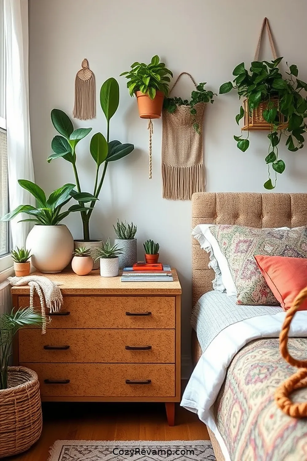 25 Ways to Incorporate Cork Material in Your Bohemian Bedroom 24 Cork Dresser Top for Stylish Surface for 25 Ways to Incorporate Cork Material in Your Bohemian Bedroom