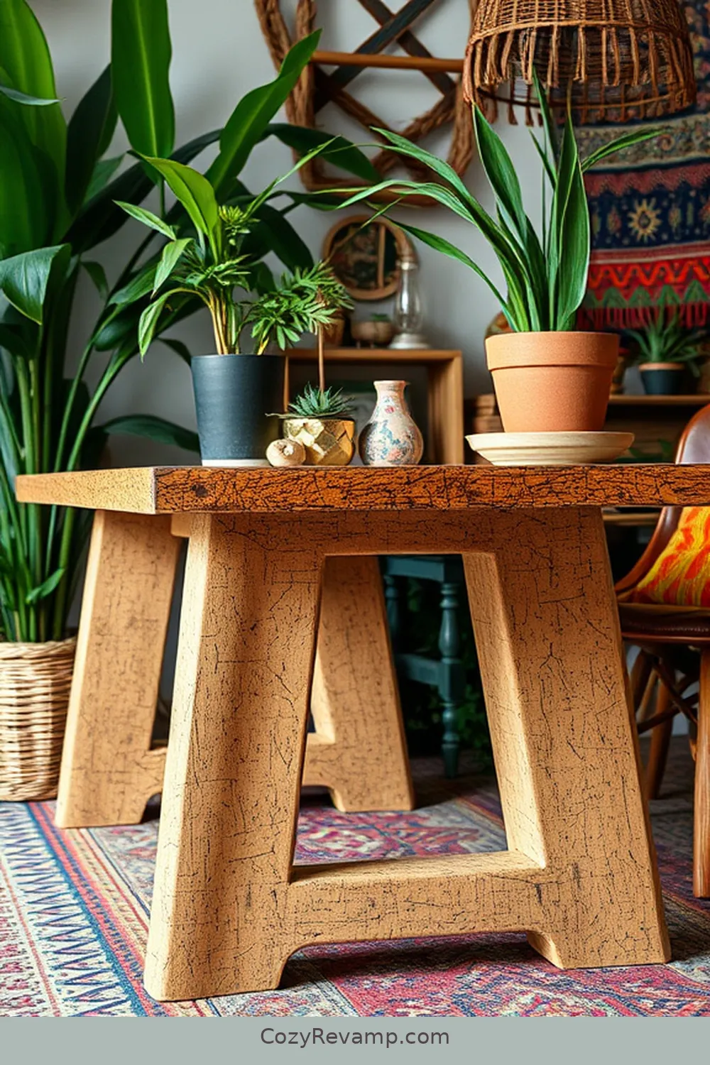 25 Ways to Incorporate Cork Material in Your Bohemian Bedroom 12 Cork Furniture Legs for a Rustic Look for 25 Ways to Incorporate Cork Material in Your Bohemian Bedroom