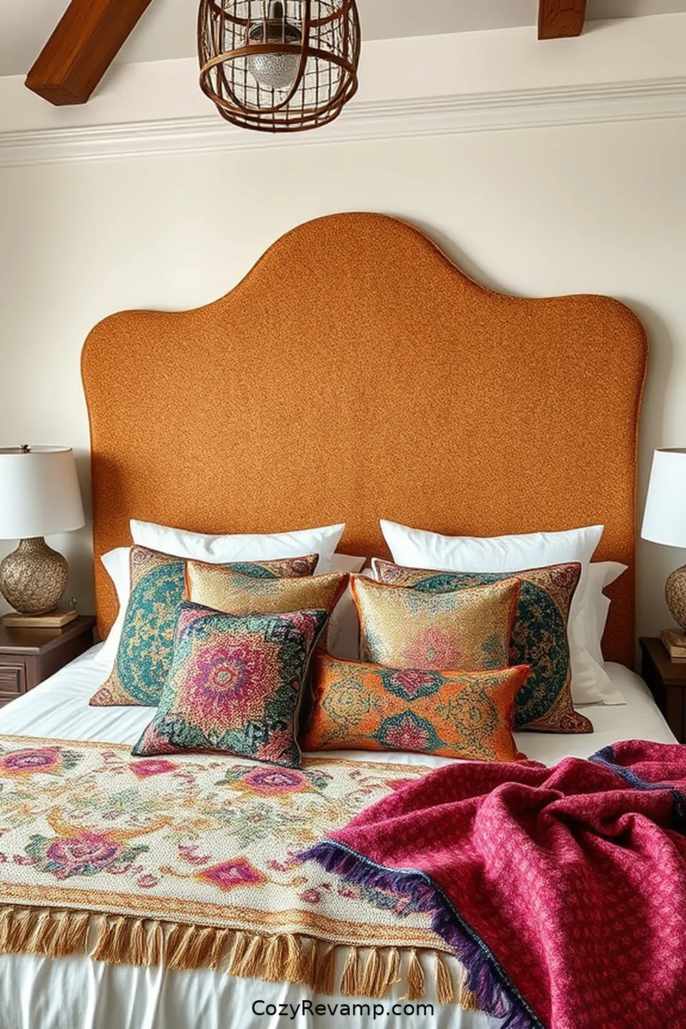 25 Ways to Incorporate Cork Material in Your Bohemian Bedroom 10 Cork Headboard for Unique Focal Point for 25 Ways to Incorporate Cork Material in Your Bohemian Bedroom