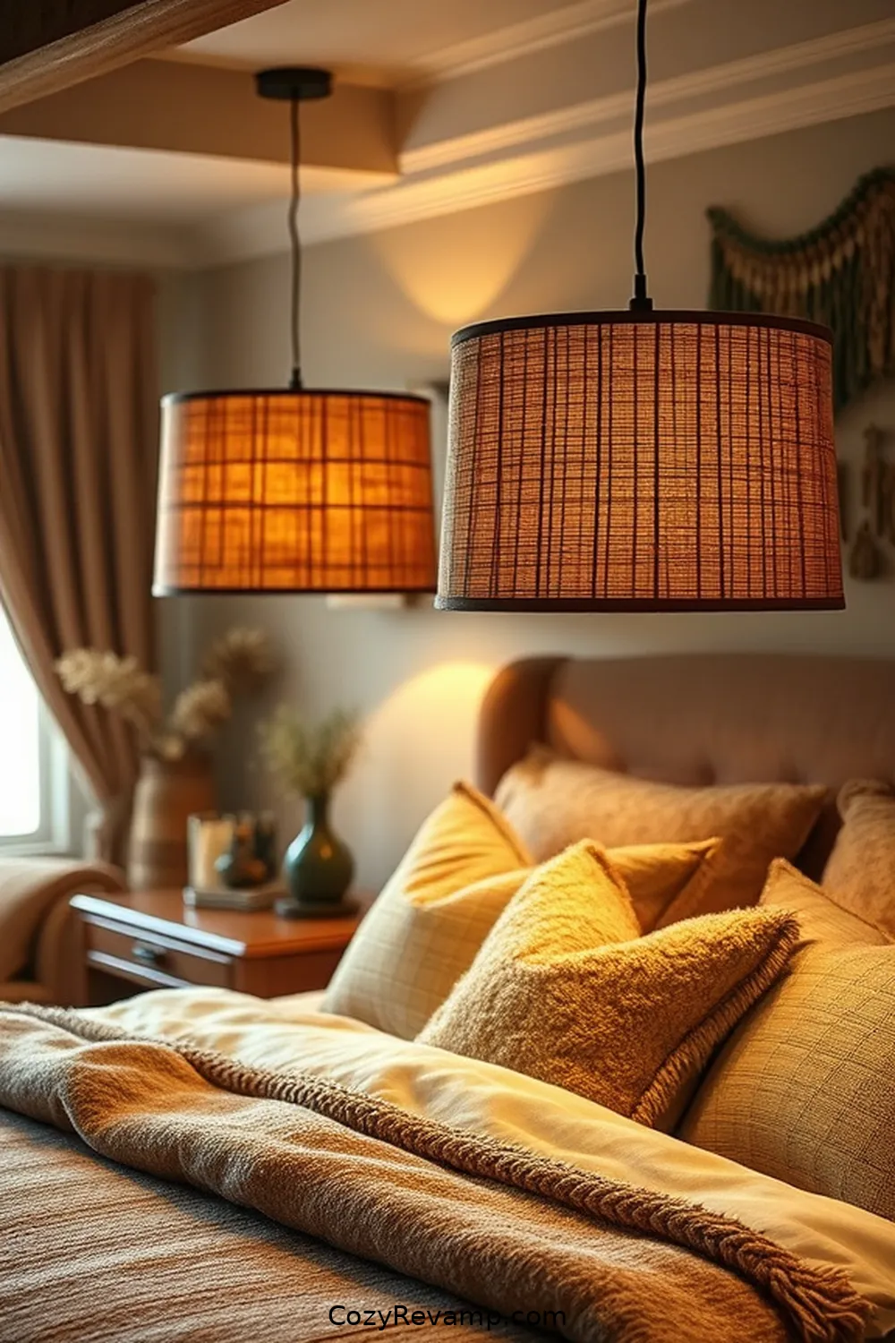 25 Ways to Incorporate Cork Material in Your Bohemian Bedroom 6 Cork Lampshades for Soft Lighting for 25 Ways to Incorporate Cork Material in Your Bohemian Bedroom