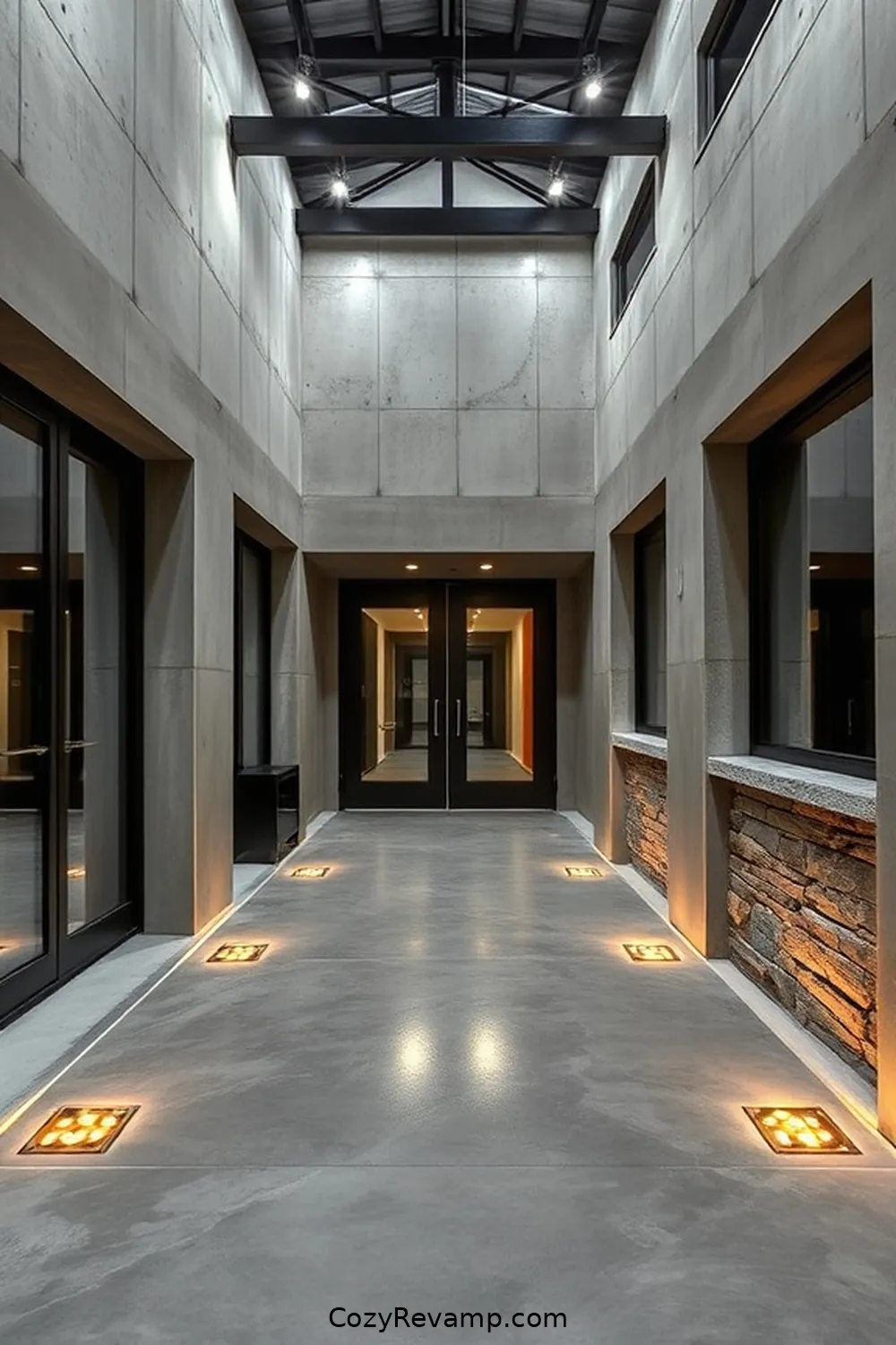Best Materials for Industrial Entryway With Solar-Powered Lights 2 Durable Concrete for Heavy Traffic Areas for Best Materials for Industrial Entryway With Solar-Powered Lights