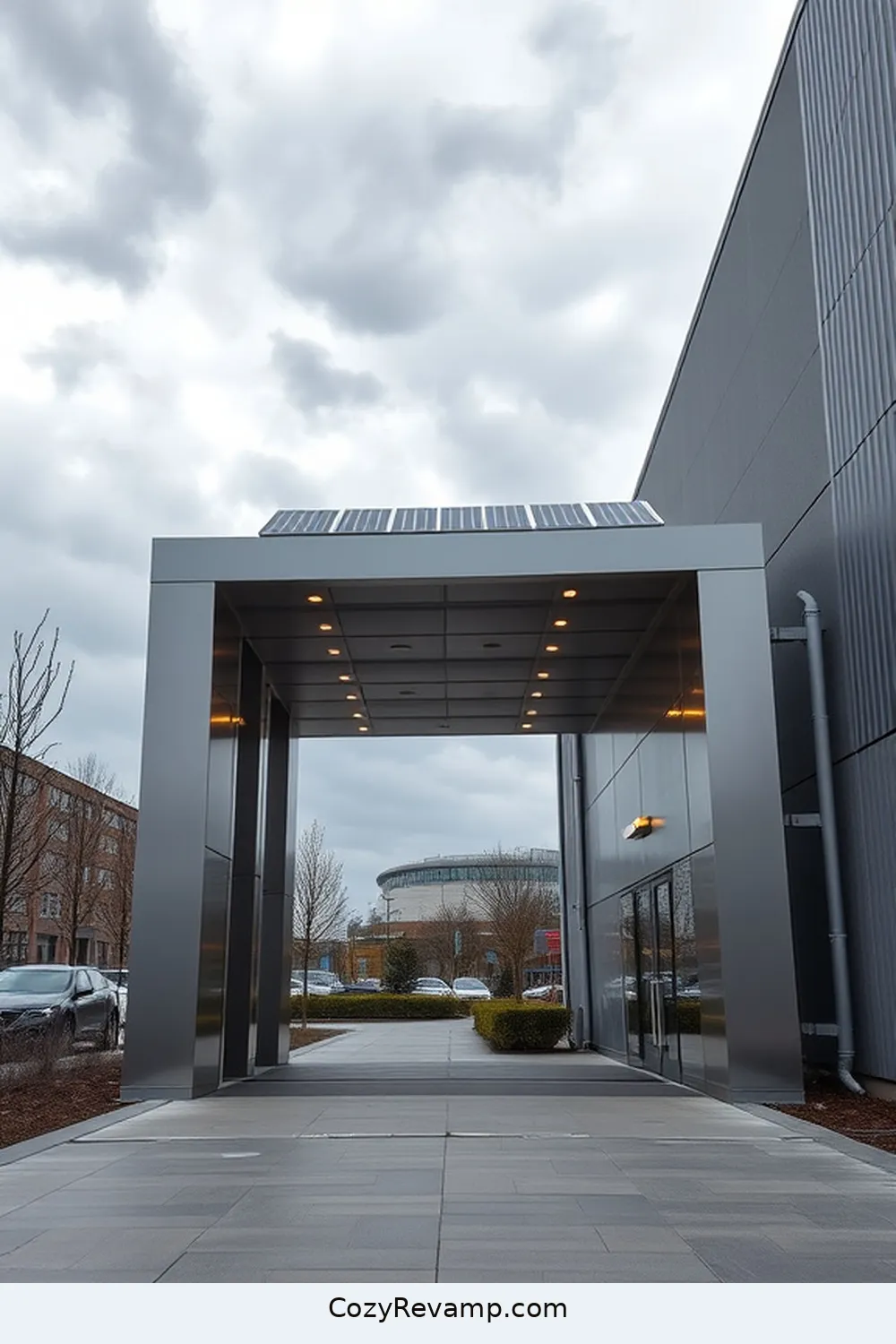 Best Materials for Industrial Entryway With Solar-Powered Lights 3 Weather-Resistant Steel for Structural Integrity for Best Materials for Industrial Entryway With Solar-Powered Lights