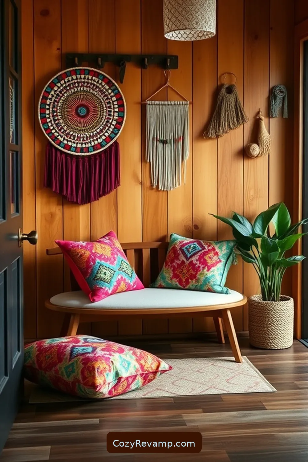 Choosing the Right Fabrics for Your Entryway for Crafting a Mid-Century Modern Entryway With Upcycled Fabric Material