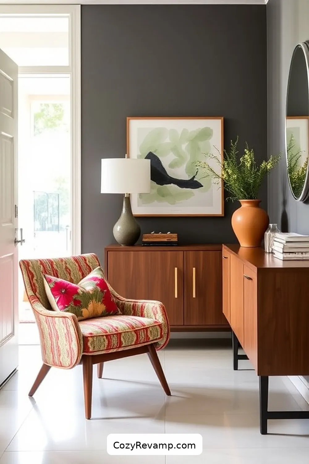 The Benefits of Upcycling Fabric Materials for Crafting a Mid-Century Modern Entryway With Upcycled Fabric Material