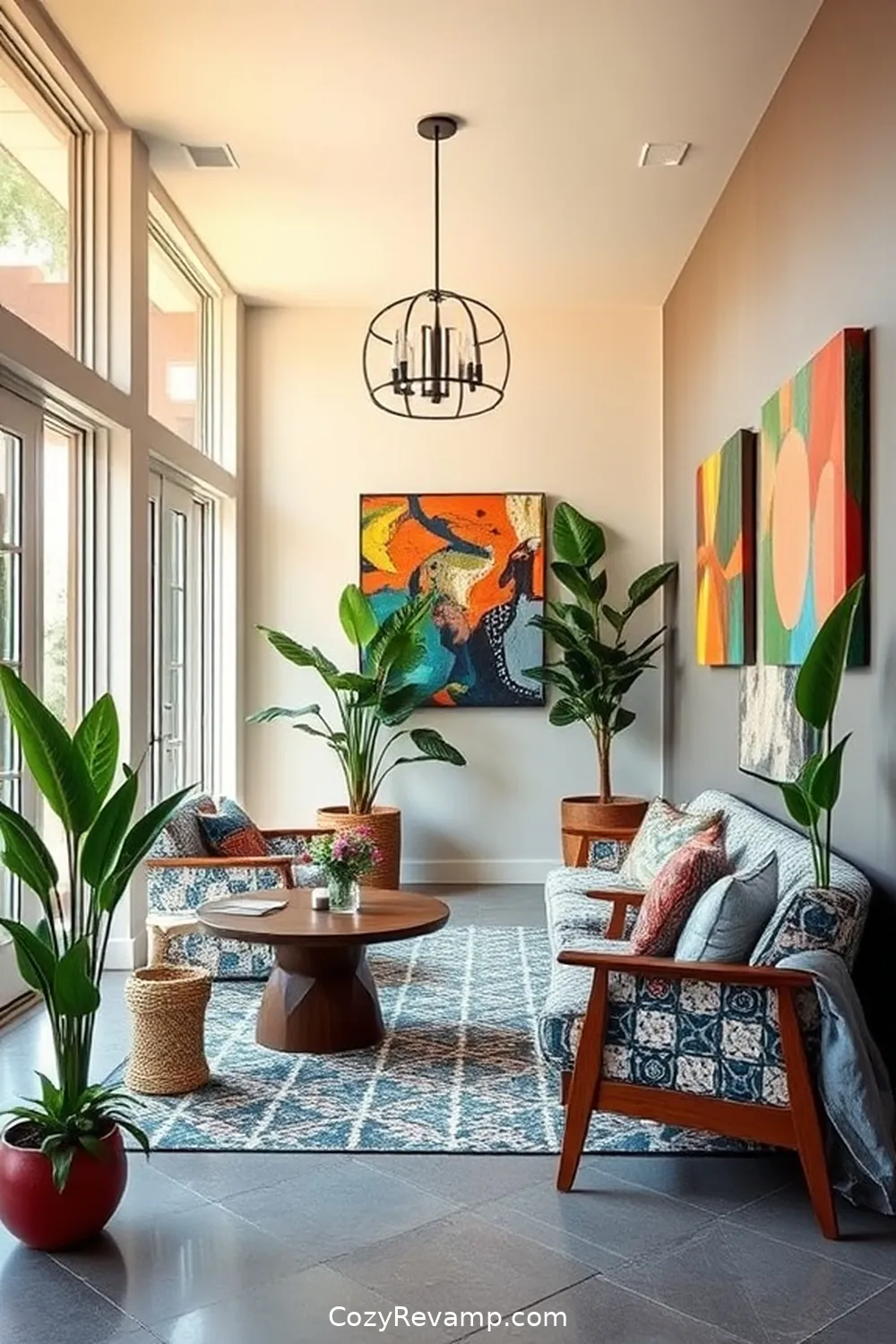 Understanding Mid-Century Modern Design Principles for Crafting a Mid-Century Modern Entryway With Upcycled Fabric Material