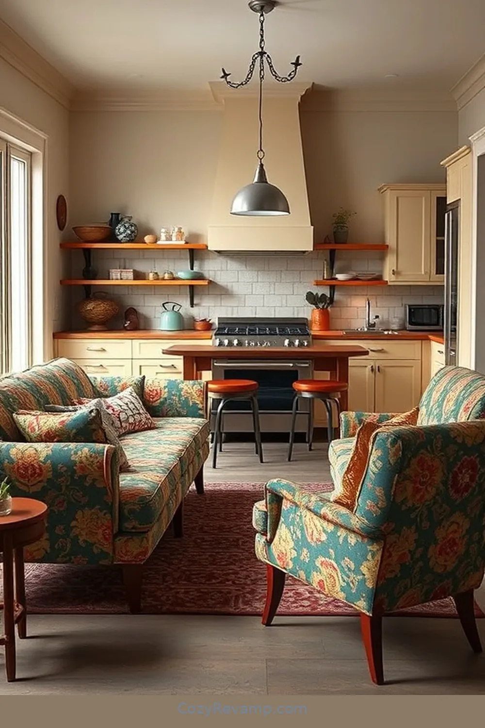 Crafting a Mid-Century Modern Kitchen With Upcycled Fabric Materials: DIY Tips 6 Upholstering Furniture With Vintage Textiles for Crafting a Mid-Century Modern Kitchen With Upcycled Fabric Materials: DIY Tips