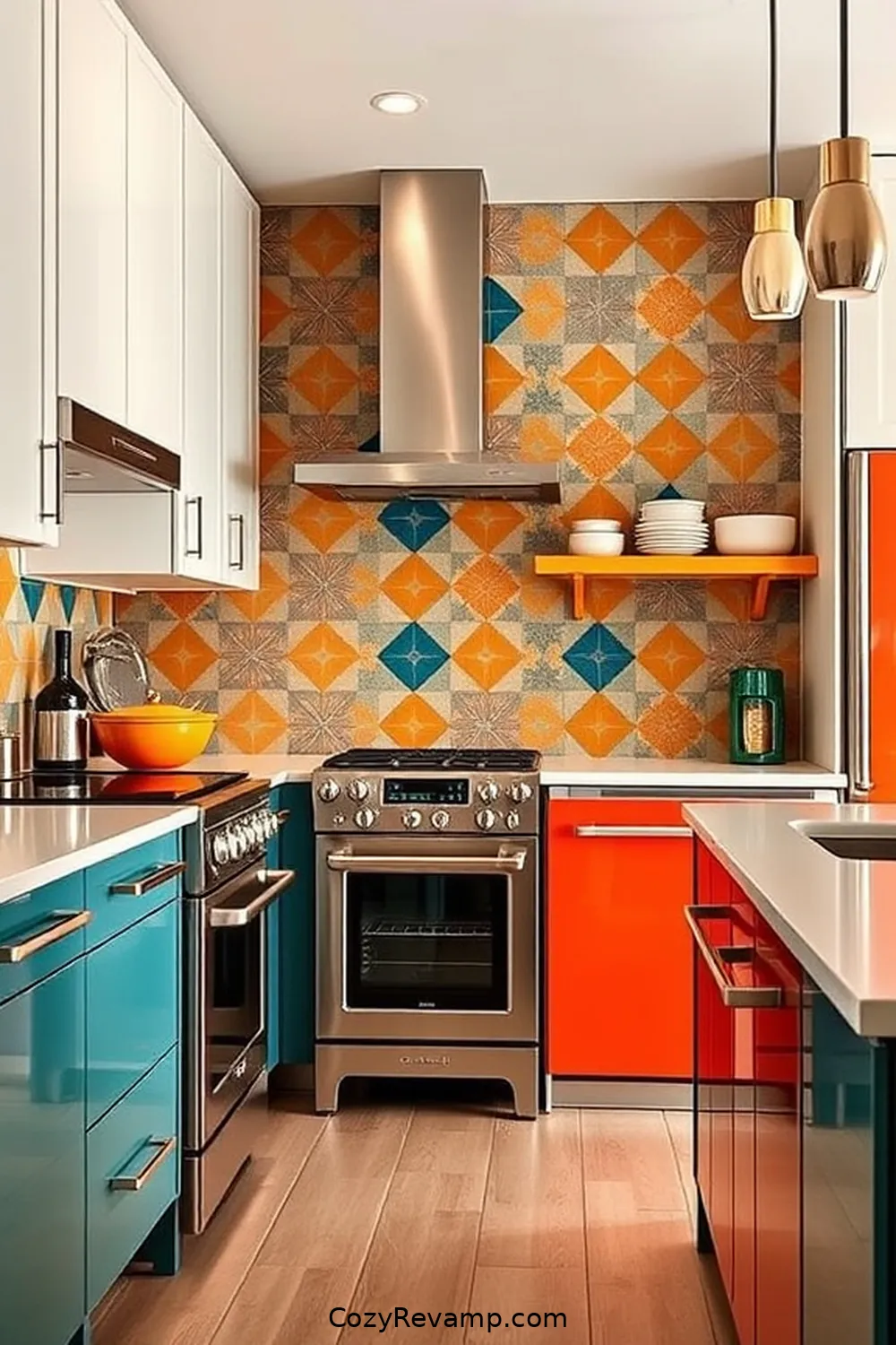 Crafting a Mid-Century Modern Kitchen With Upcycled Fabric Materials: DIY Tips 11 Utilizing Fabric for Backsplashes for Crafting a Mid-Century Modern Kitchen With Upcycled Fabric Materials: DIY Tips