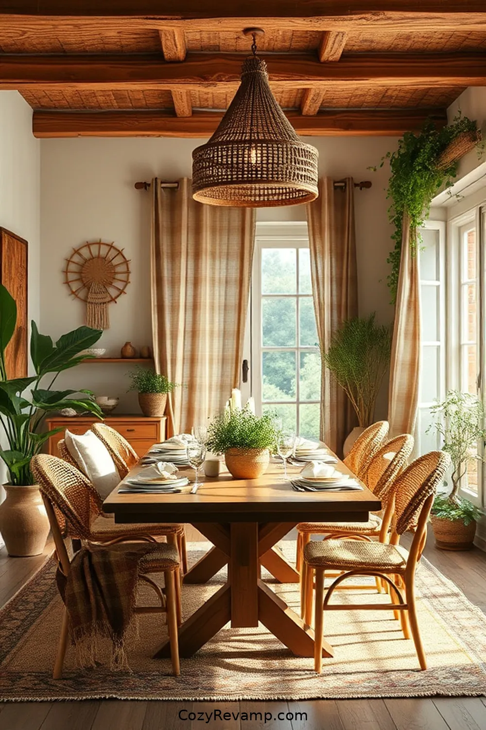 Choosing the Right Color Palette for Create a Bohemian Dining Room With Natural Fibers