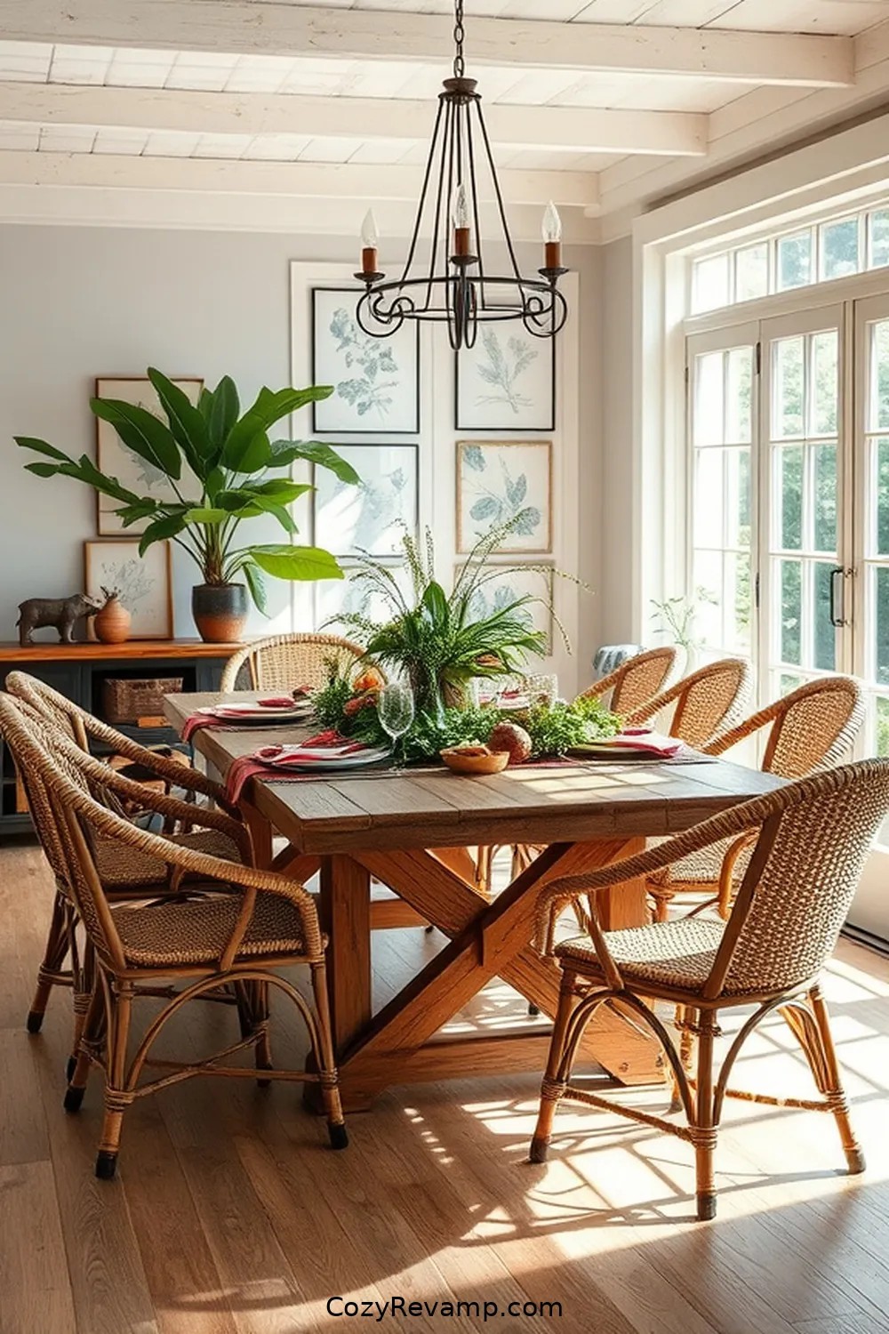 Understanding Bohemian Style for Create a Bohemian Dining Room With Natural Fibers