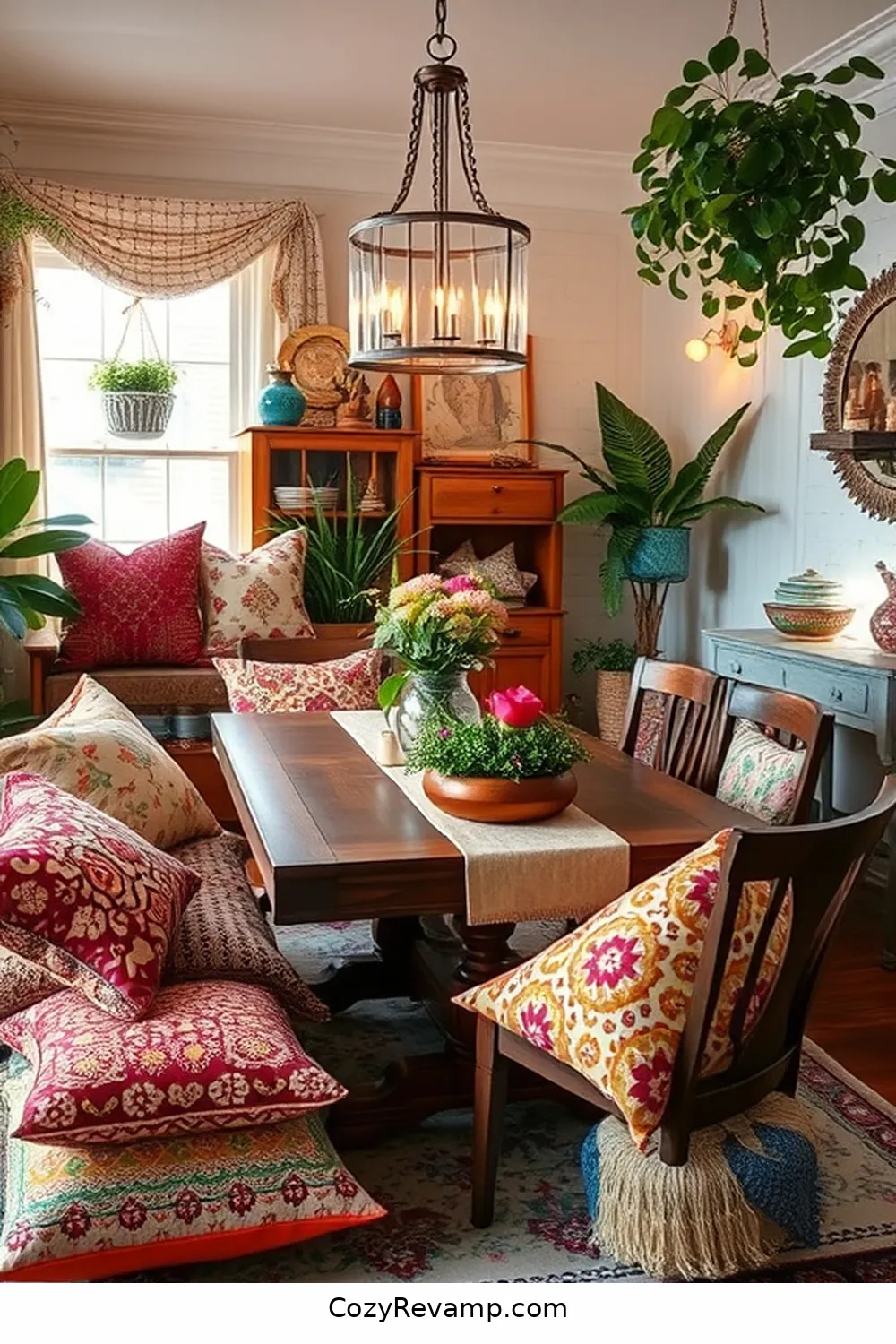 Create a Bohemian Dining Room With Upcycled Fabrics 7 Crafting Cozy Pillows and Cushions for Create a Bohemian Dining Room With Upcycled Fabrics
