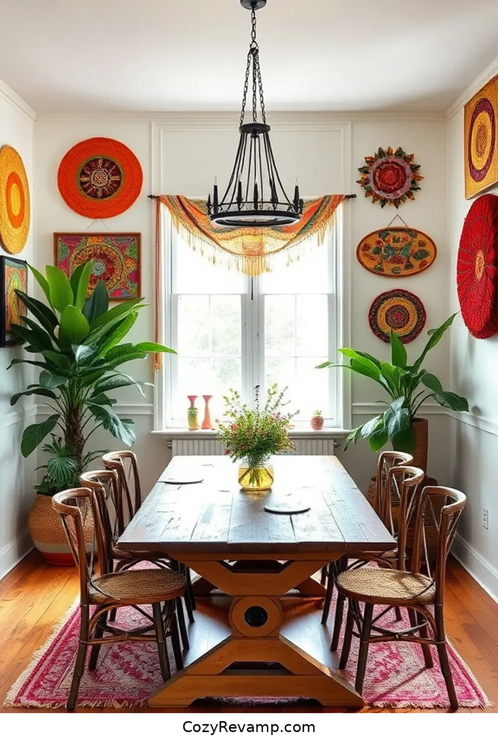 Create a Bohemian Dining Room With Upcycled Fabrics 9 Incorporating Textile Art Pieces for Create a Bohemian Dining Room With Upcycled Fabrics