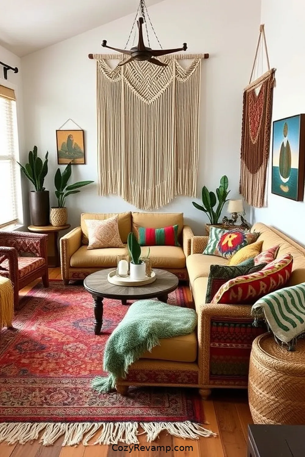 Personalizing Your Space With Art for Create a Bohemian Living Room With Natural Fiber Materials