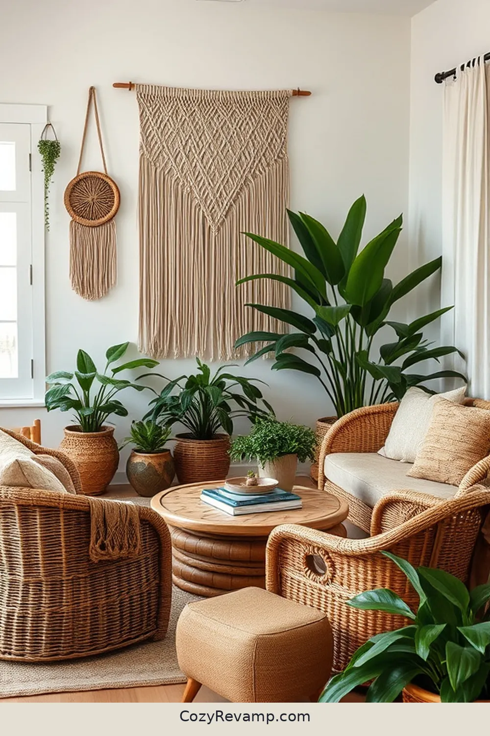 Selecting Wicker Furniture for Create a Bohemian Living Room With Natural Fiber Materials