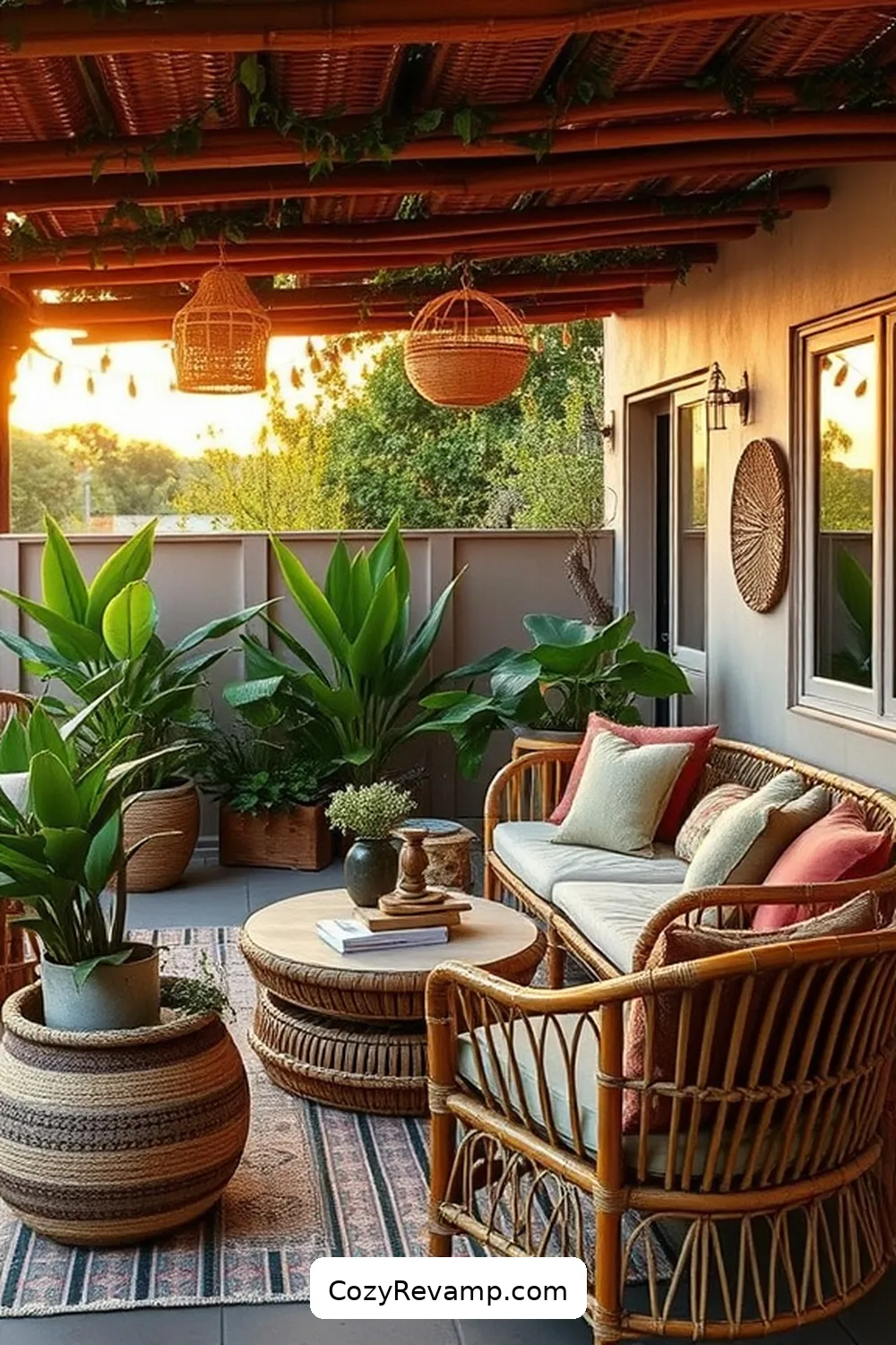 Create a Bohemian Outdoor Patio With Bamboo Material 13 Mixing Bamboo With Other Natural Materials for Create a Bohemian Outdoor Patio With Bamboo Material