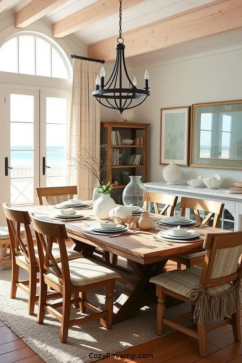 Create a Coastal Dining Room With Reclaimed Materials 5 Incorporating Coastal Decor and Accessories for Create a Coastal Dining Room With Reclaimed Materials