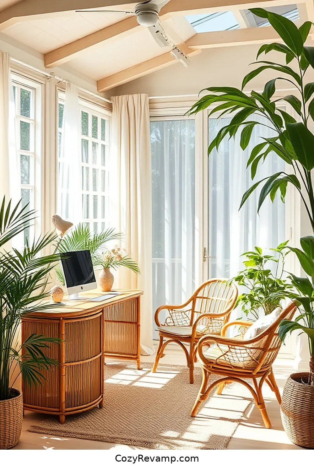 Create a Coastal Home Office With Bamboo Materials 13 Maximizing Natural Light in Your Office for Create a Coastal Home Office With Bamboo Materials