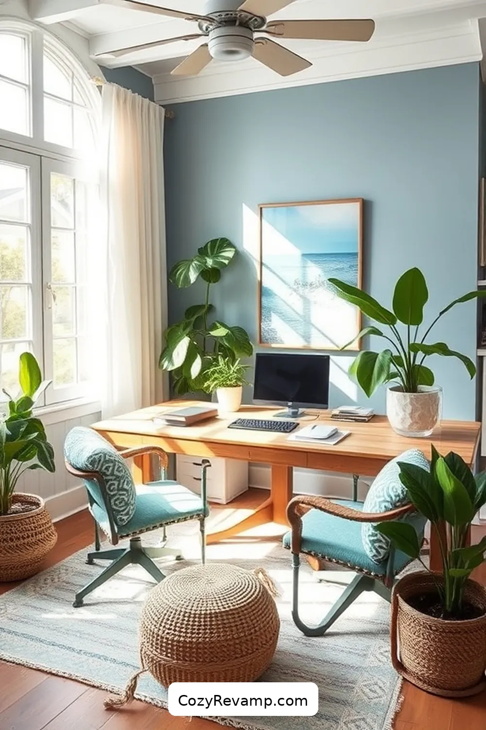 Benefits of Upcycling Fabric Materials for Create a Coastal Home Office With Upcycled Fabric Materials