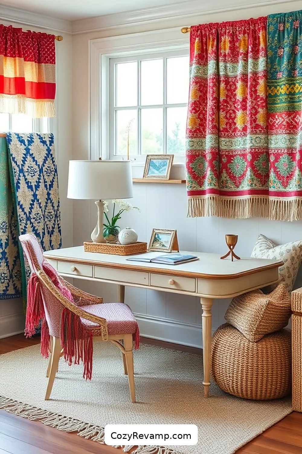 Sourcing Upcycled Fabrics for Create a Coastal Home Office With Upcycled Fabric Materials