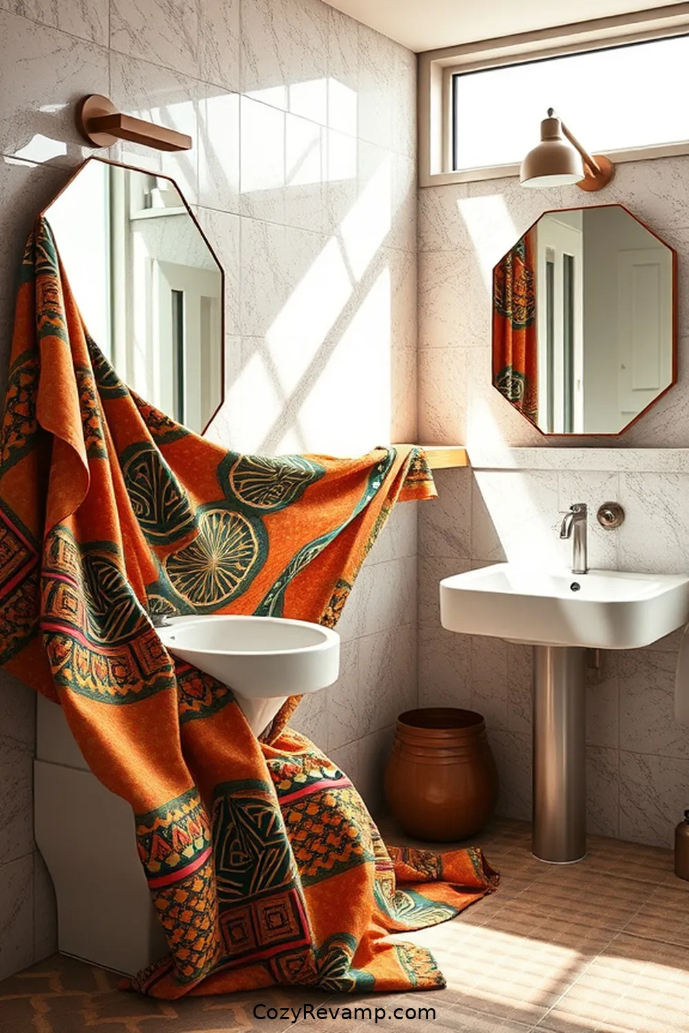 Sourcing Upcycled Fabrics for Your Project for Create a Mid-Century Modern Bathroom With Upcycled Fabric