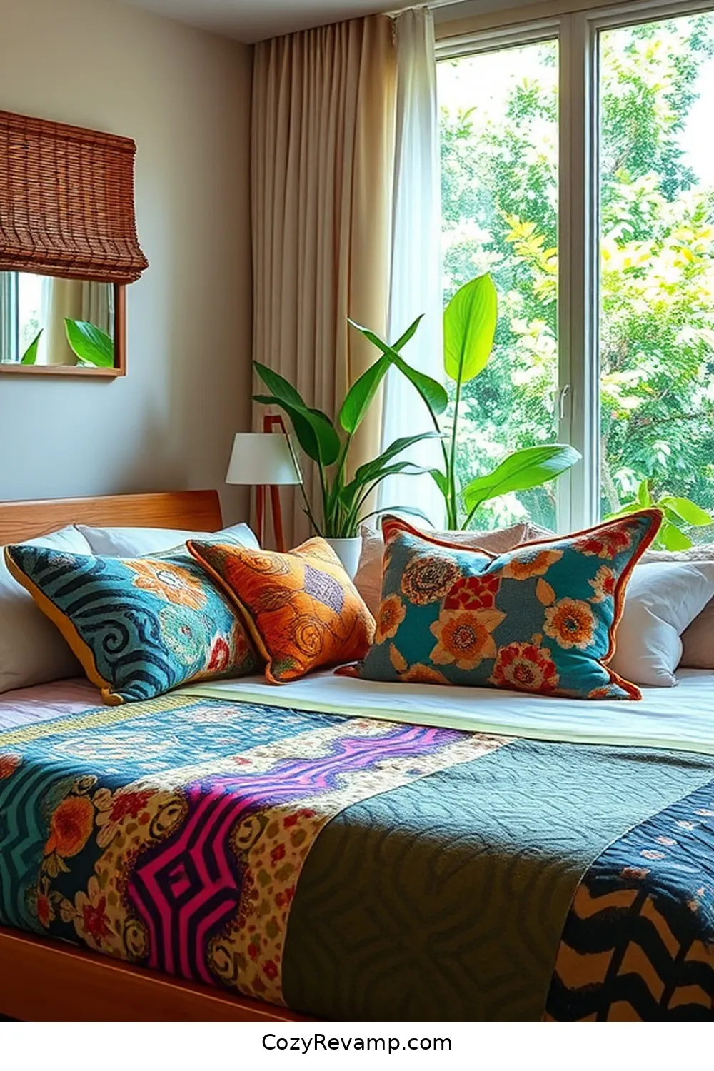 Create a Mid-Century Modern Bedroom With Upcycled Fabric 4 Incorporating Color and Patterns for Create a Mid-Century Modern Bedroom With Upcycled Fabric