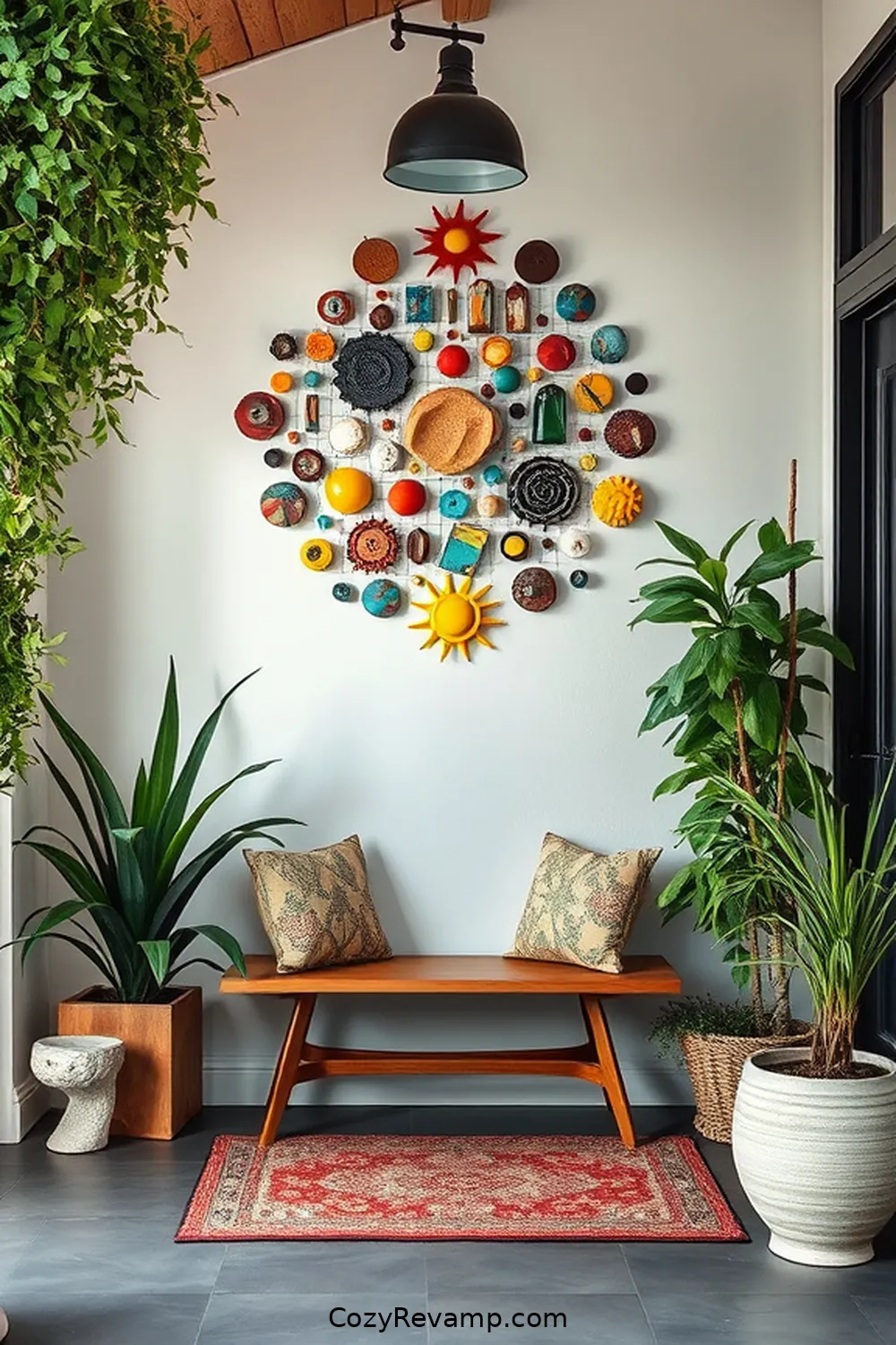 Create Unique Artwork With Found Objects for Create a Mid-Century Modern Entryway With Reclaimed Materials