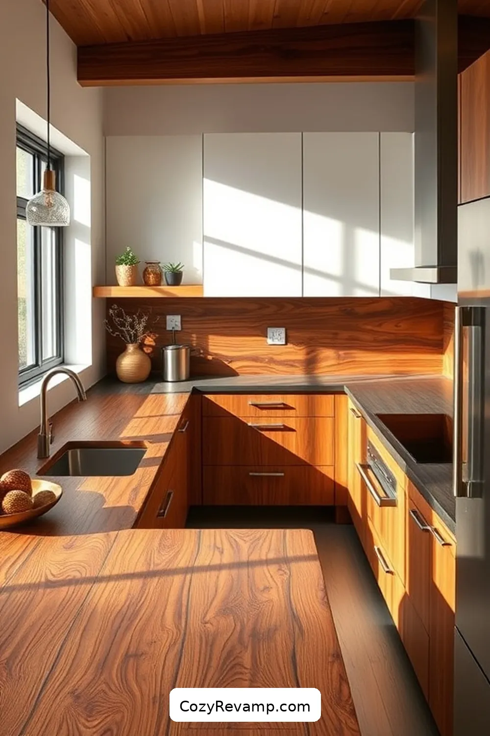 Create a Mid-Century Modern Kitchen With Recycled Wood Materials 6 Incorporating Recycled Wood for Countertops and Backsplashes for Create a Mid-Century Modern Kitchen With Recycled Wood Materials