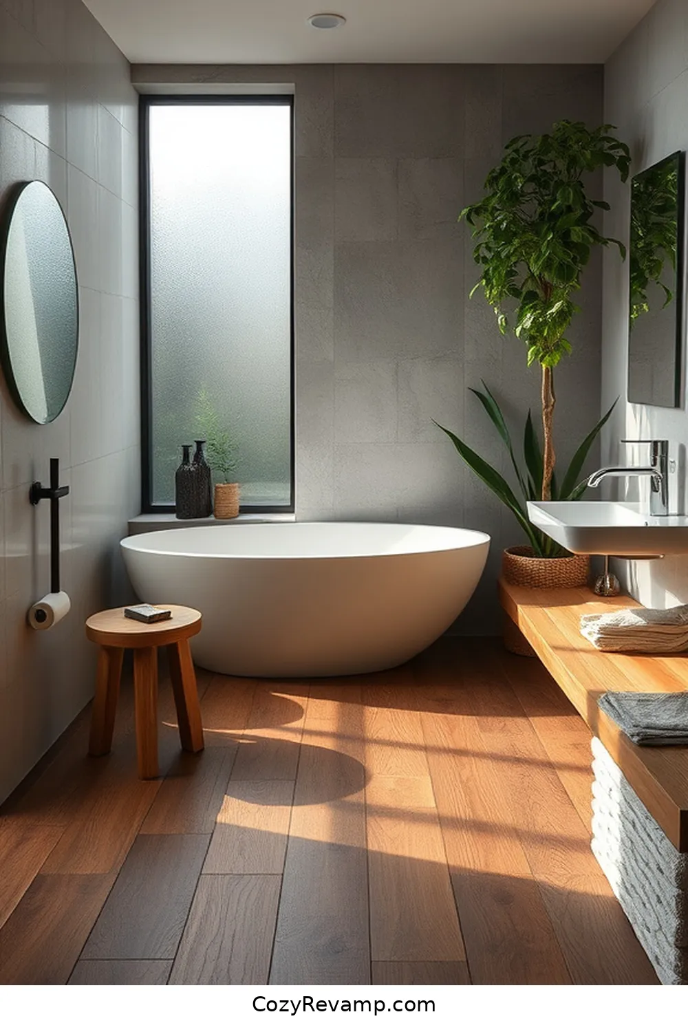 Eco-Friendly Flooring Options for Create a Minimalist Bathroom With Reclaimed Materials
