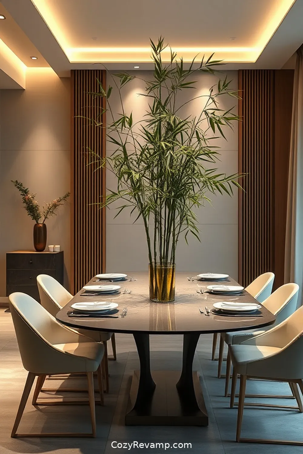 Create a Minimalist Dining Room With Bamboo Materials 8 Creating a Focal Point With Bamboo Decor for Create a Minimalist Dining Room With Bamboo Materials