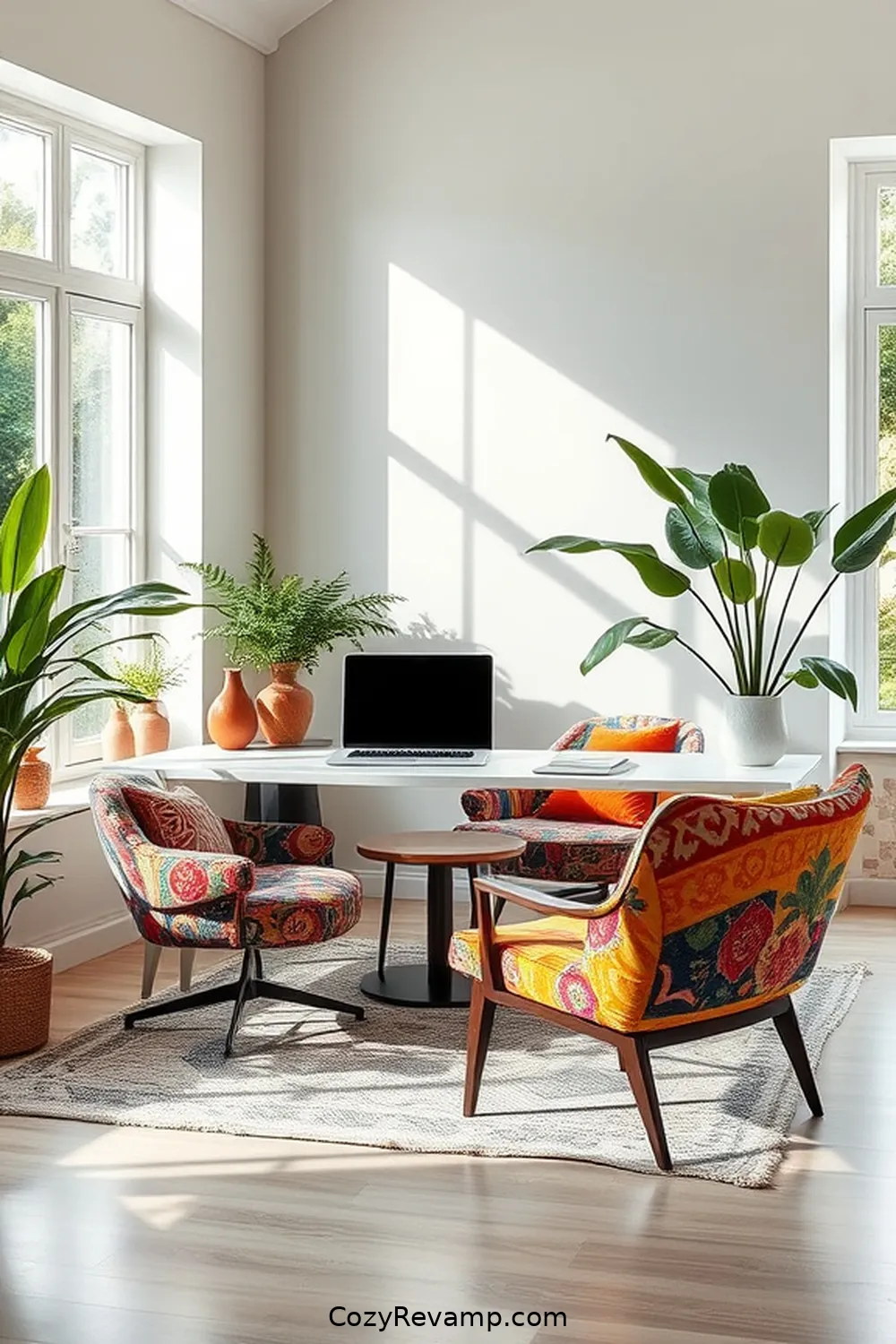 Making Comfortable Seating With Upcycled Textiles for Create a Minimalist Home Office With Upcycled Fabric Materials