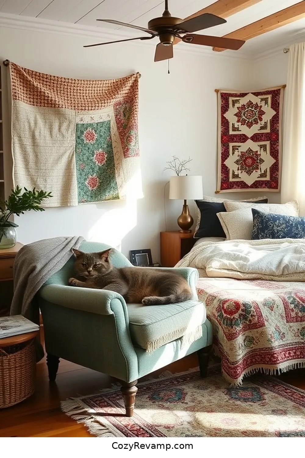 Create a Modern Farmhouse Bedroom With Upcycled Fabrics 3 Sourcing Upcycled Fabrics for Create a Modern Farmhouse Bedroom With Upcycled Fabrics