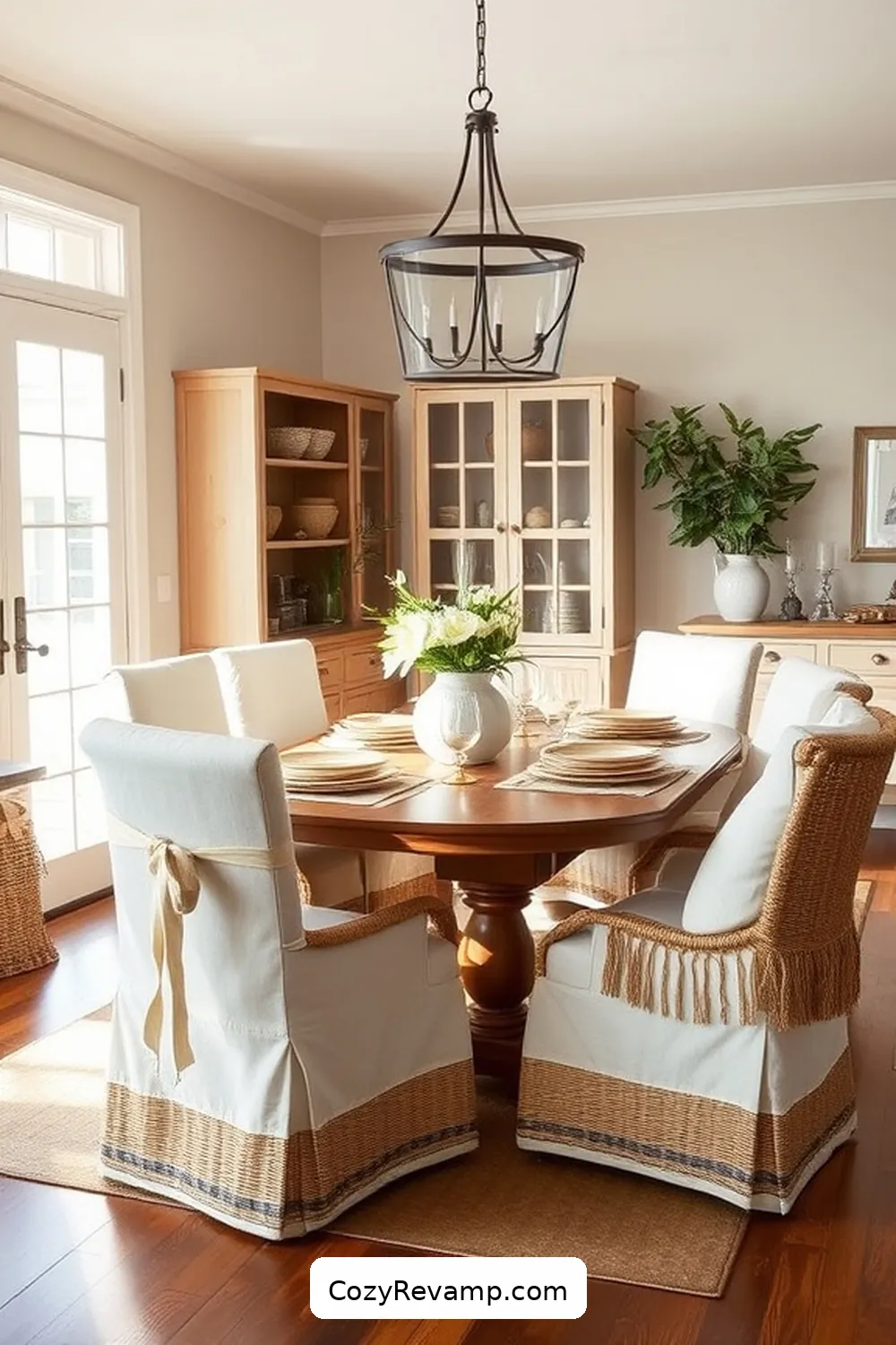 Create a Modern Farmhouse Dining Room With Natural Fibers 7 Adding Comfortable Seating Options for Create a Modern Farmhouse Dining Room With Natural Fibers
