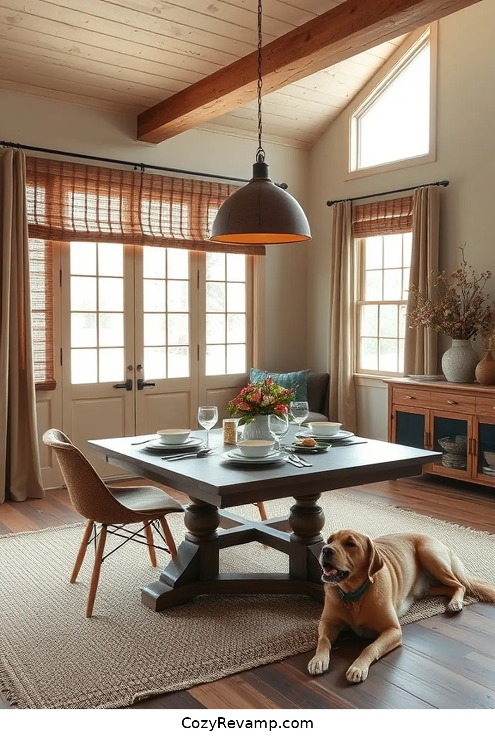 Create a Modern Farmhouse Dining Room With Natural Fibers 4 Choosing the Right Color Palette for Create a Modern Farmhouse Dining Room With Natural Fibers