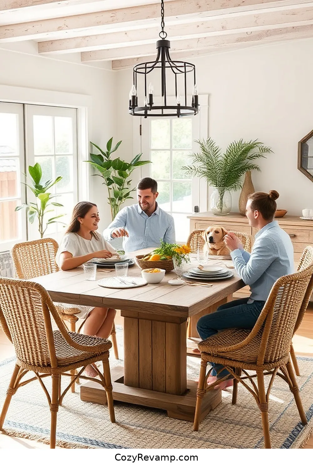 Create a Modern Farmhouse Dining Room With Natural Fibers 12 Designing an Inviting Atmosphere for Create a Modern Farmhouse Dining Room With Natural Fibers