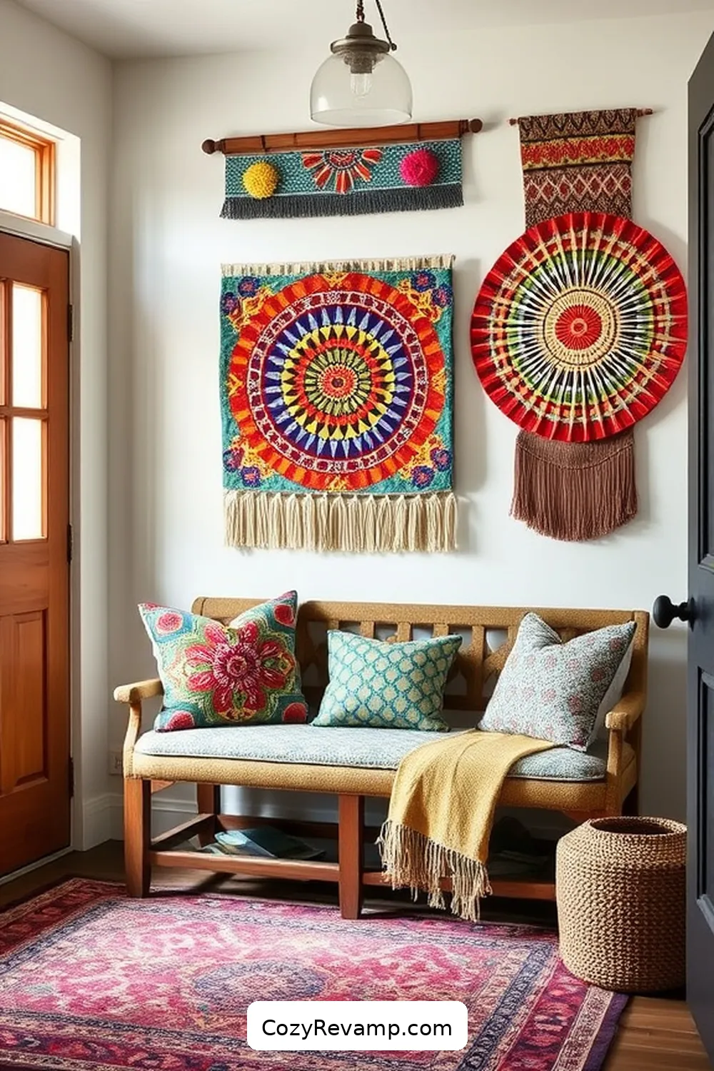 Create a Modern Farmhouse Entryway With Upcycled Fabric 7 Creative Ways to Display Upcycled Fabric Art for Create a Modern Farmhouse Entryway With Upcycled Fabric