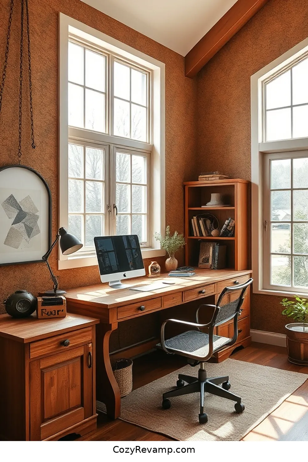 Create a Modern Farmhouse Home Office With Cork Material 9 Adding Textures and Layers With Cork for Create a Modern Farmhouse Home Office With Cork Material