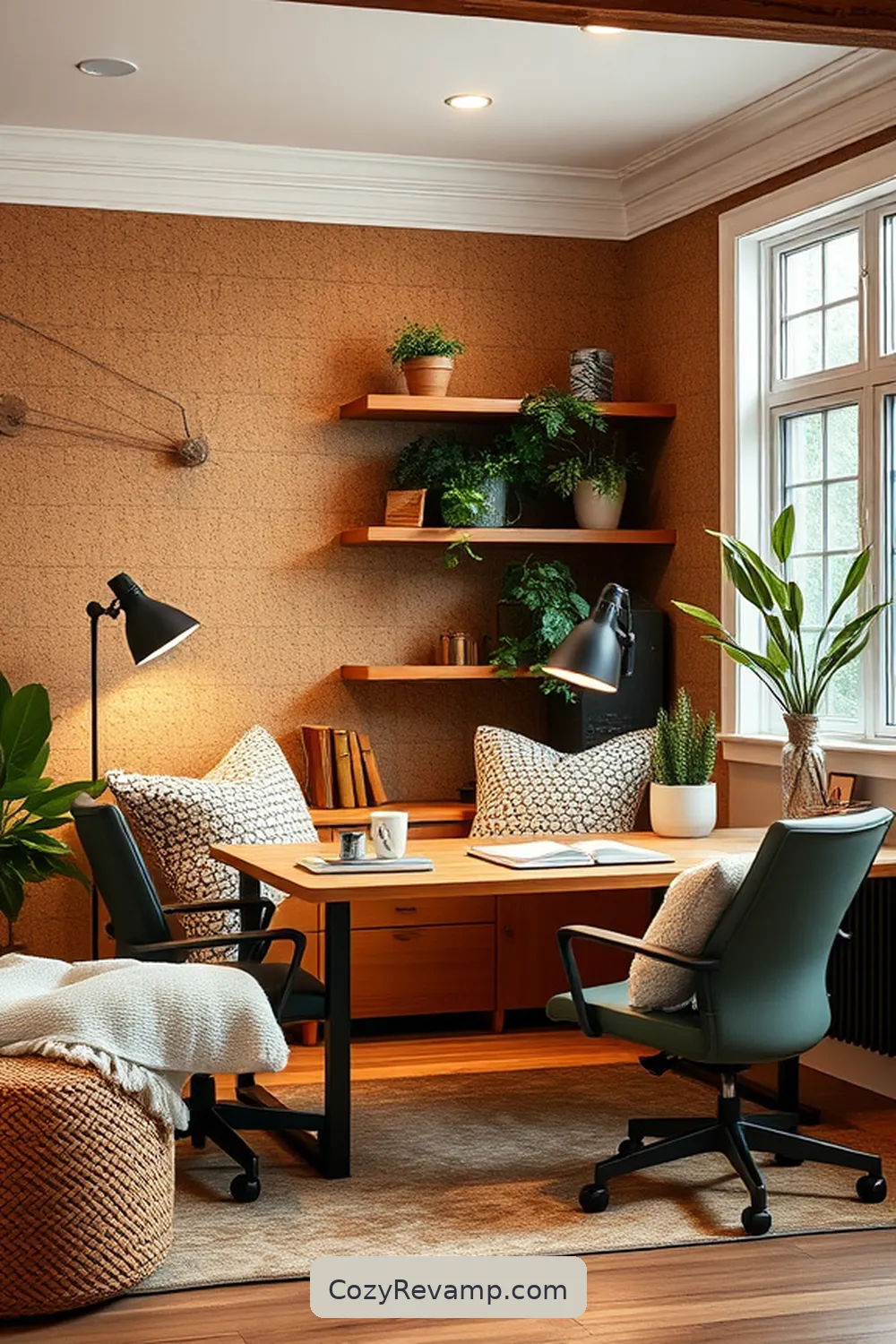 Create a Modern Farmhouse Home Office With Cork Material 8 Furniture Choices for a Cozy Atmosphere for Create a Modern Farmhouse Home Office With Cork Material