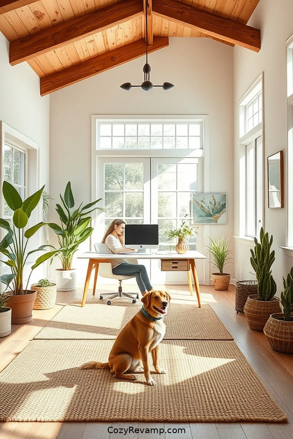 Create a Modern Farmhouse Home Office With Natural Fibers 13 Blending Modern Technology With Rustic Elements for Create a Modern Farmhouse Home Office With Natural Fibers