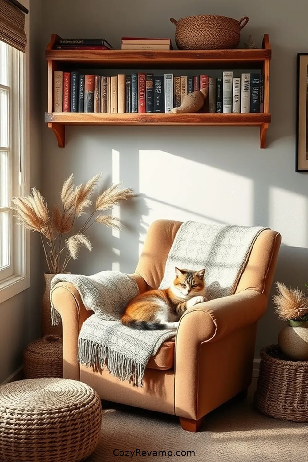 Create a Modern Farmhouse Home Office With Natural Fibers 9 Creating a Cozy Reading Nook for Create a Modern Farmhouse Home Office With Natural Fibers