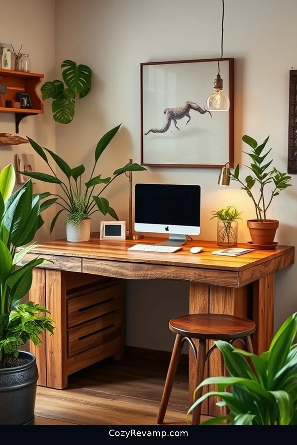 Creating a Rustic Desk With Recycled Wood for Create a Modern Farmhouse Home Office With Recycled Wood