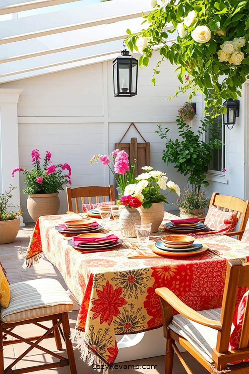 Crafting Unique Table Settings With Fabric Scraps for Create a Modern Farmhouse Outdoor Patio With Upcycled Fabrics