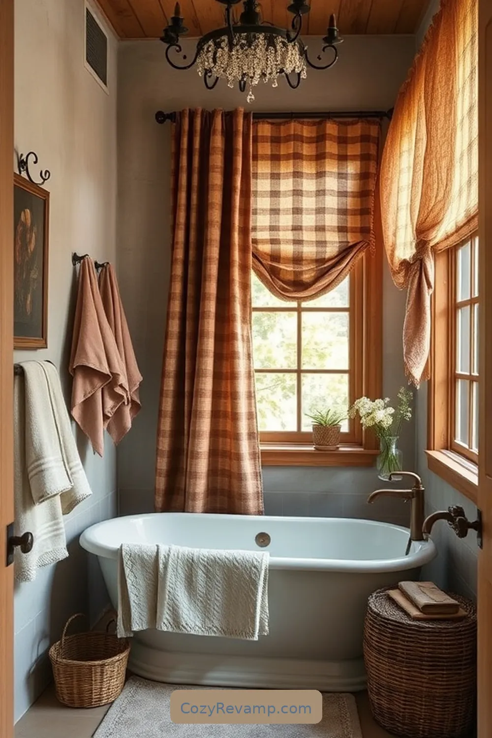 Create a Rustic Bathroom With Upcycled Fabric Materials 2 Choosing the Right Upcycled Fabrics for Create a Rustic Bathroom With Upcycled Fabric Materials