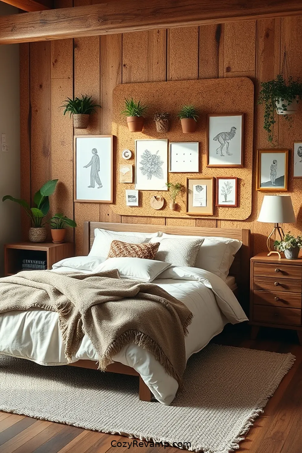 Create a Rustic Bedroom With Cork Material: 18 Ways 18 Cork Bulletin Boards for Inspiration for Create a Rustic Bedroom With Cork Material: 18 Ways