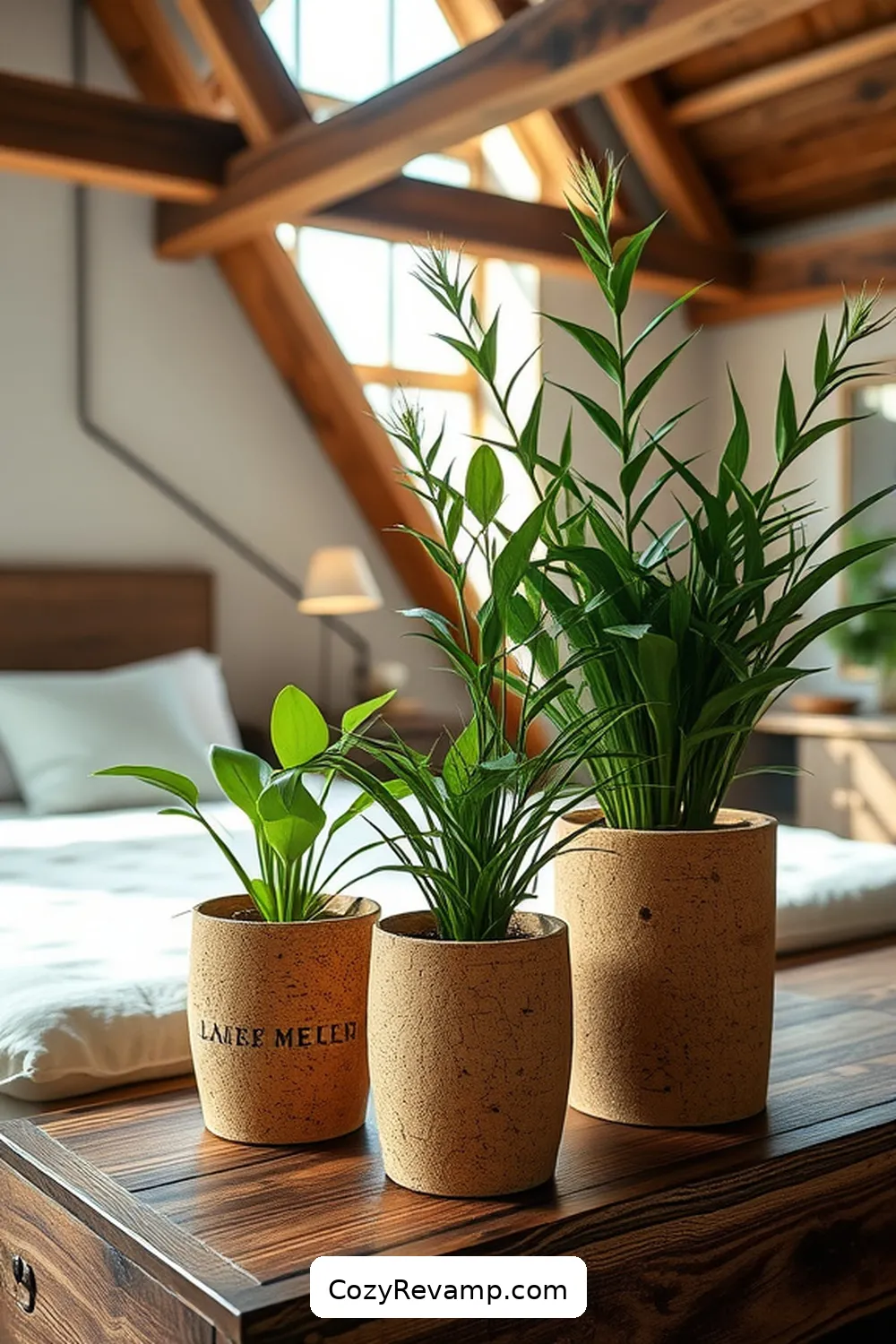 Create a Rustic Bedroom With Cork Material: 18 Ways 16 Cork Plant Holders for Greenery Integration for Create a Rustic Bedroom With Cork Material: 18 Ways