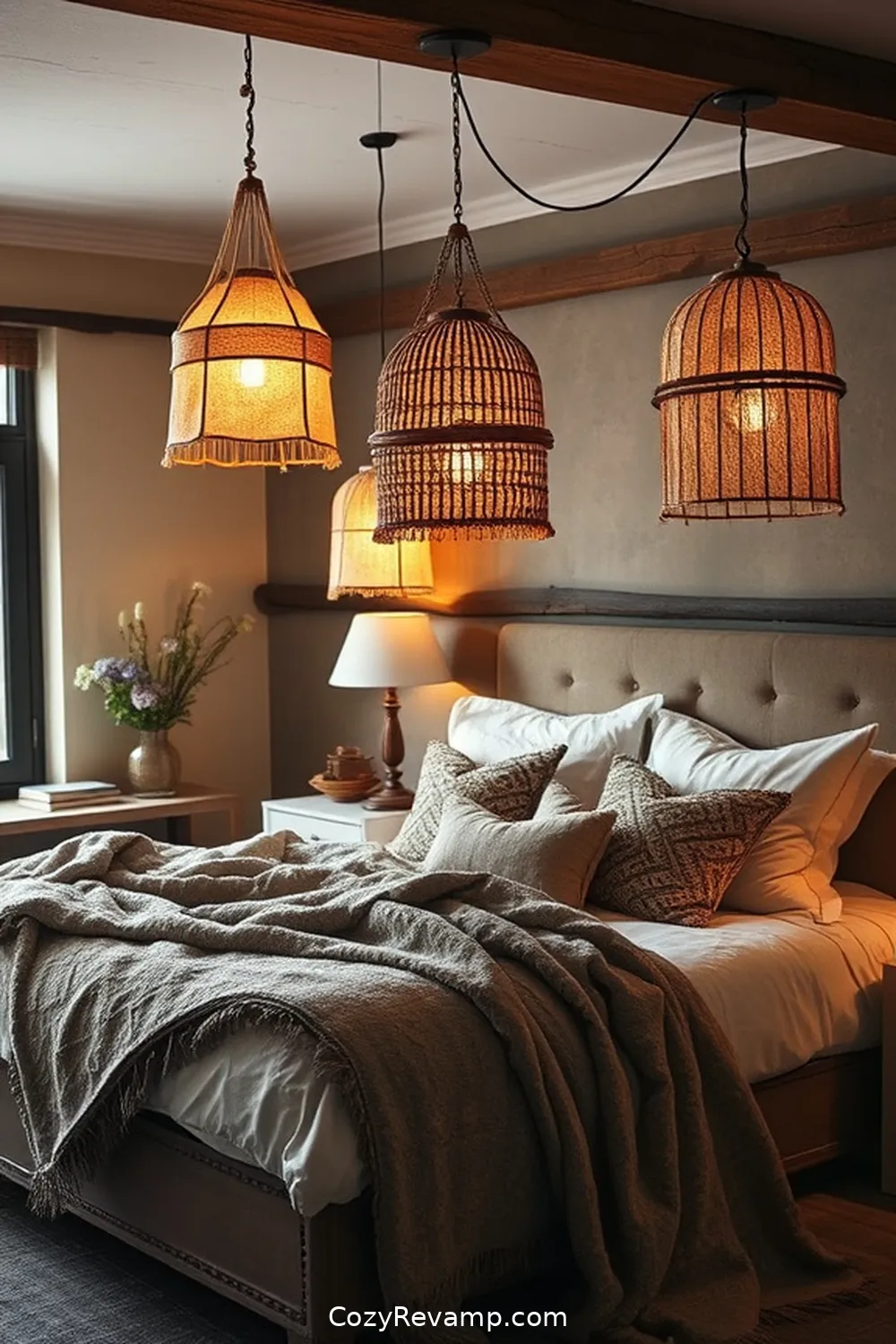 Create a Rustic Bedroom With Upcycled Fabric Materials 11 Incorporating Fabric Into Lighting Fixtures for Create a Rustic Bedroom With Upcycled Fabric Materials