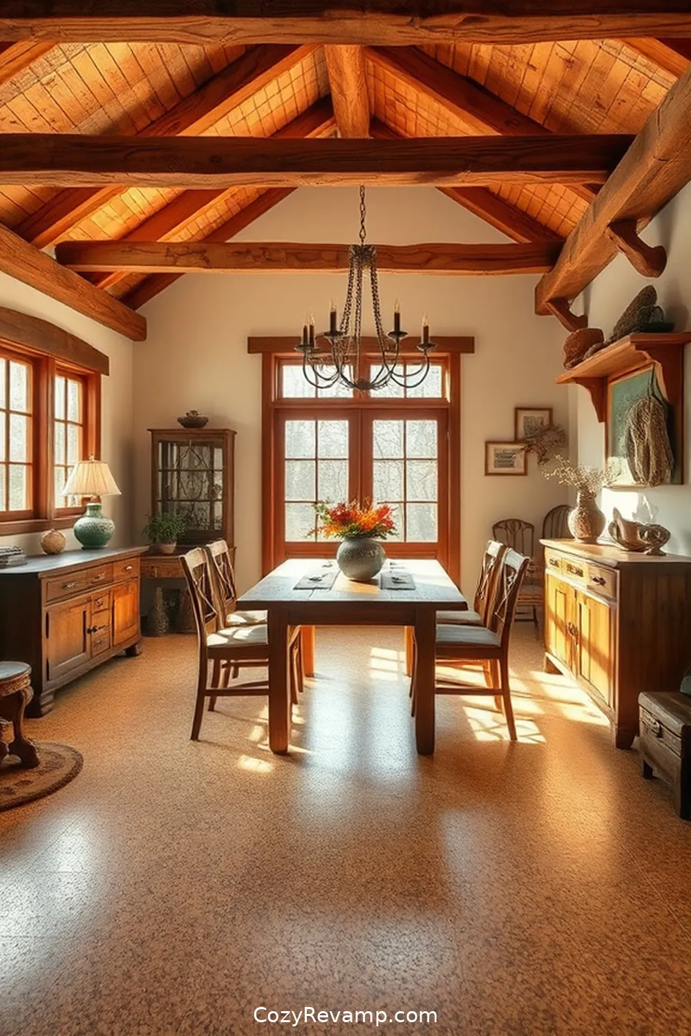 Create a Rustic Dining Room With Cork Material 3 Choosing the Right Cork Flooring for Your Dining Room for Create a Rustic Dining Room With Cork Material