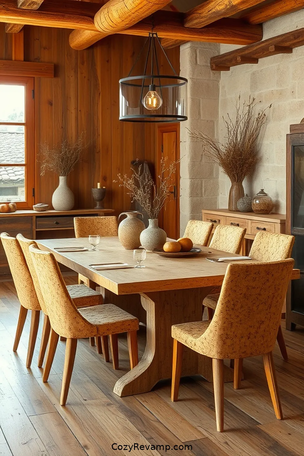 Create a Rustic Dining Room With Cork Material 4 Incorporating Cork Furniture for a Rustic Touch for Create a Rustic Dining Room With Cork Material