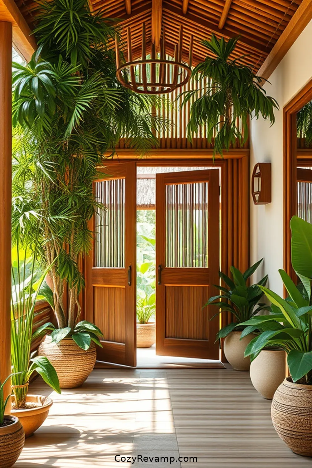 Inspiring Bamboo Entryway Designs From Around the World for Create a Rustic Entryway With Bamboo Materials