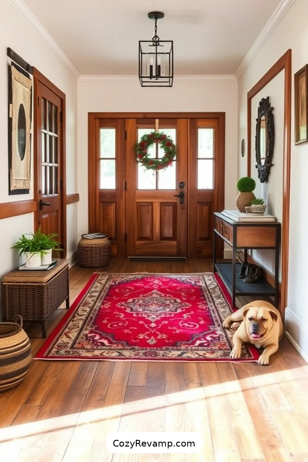 Create a Rustic Entryway With Reclaimed Materials 12 Selecting the Perfect Area Rug for Create a Rustic Entryway With Reclaimed Materials